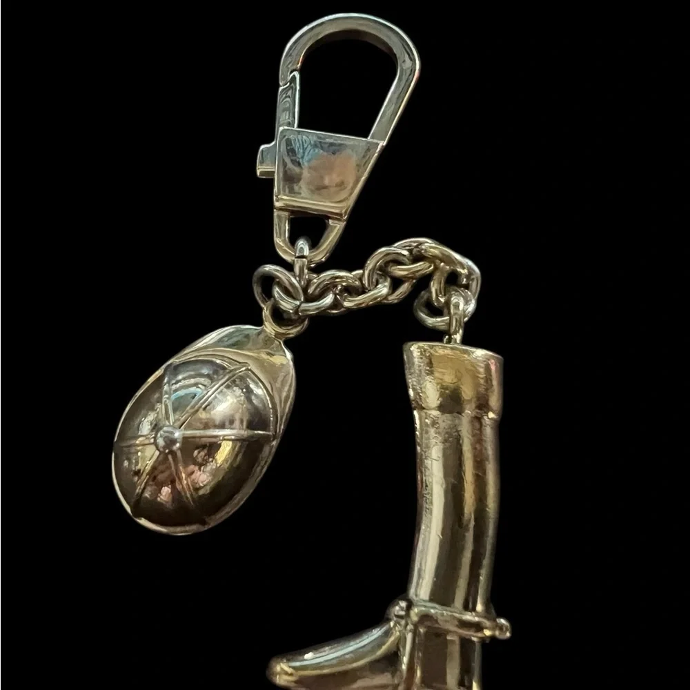 Gucci Silver Equestrian Key Holder or Bag Charm